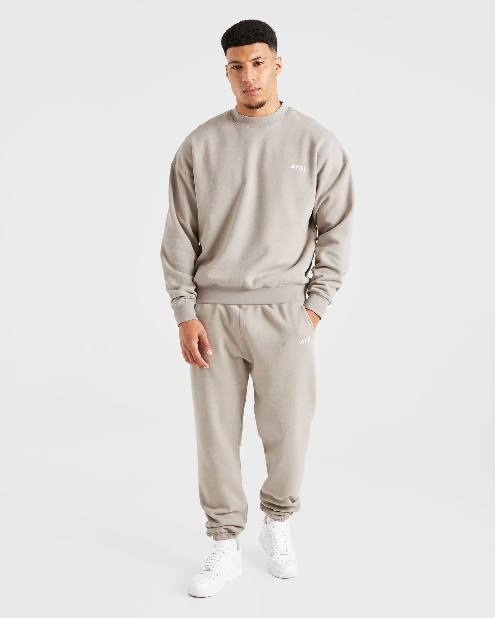 Training Wear Essential Oversized Sweater - Stone
