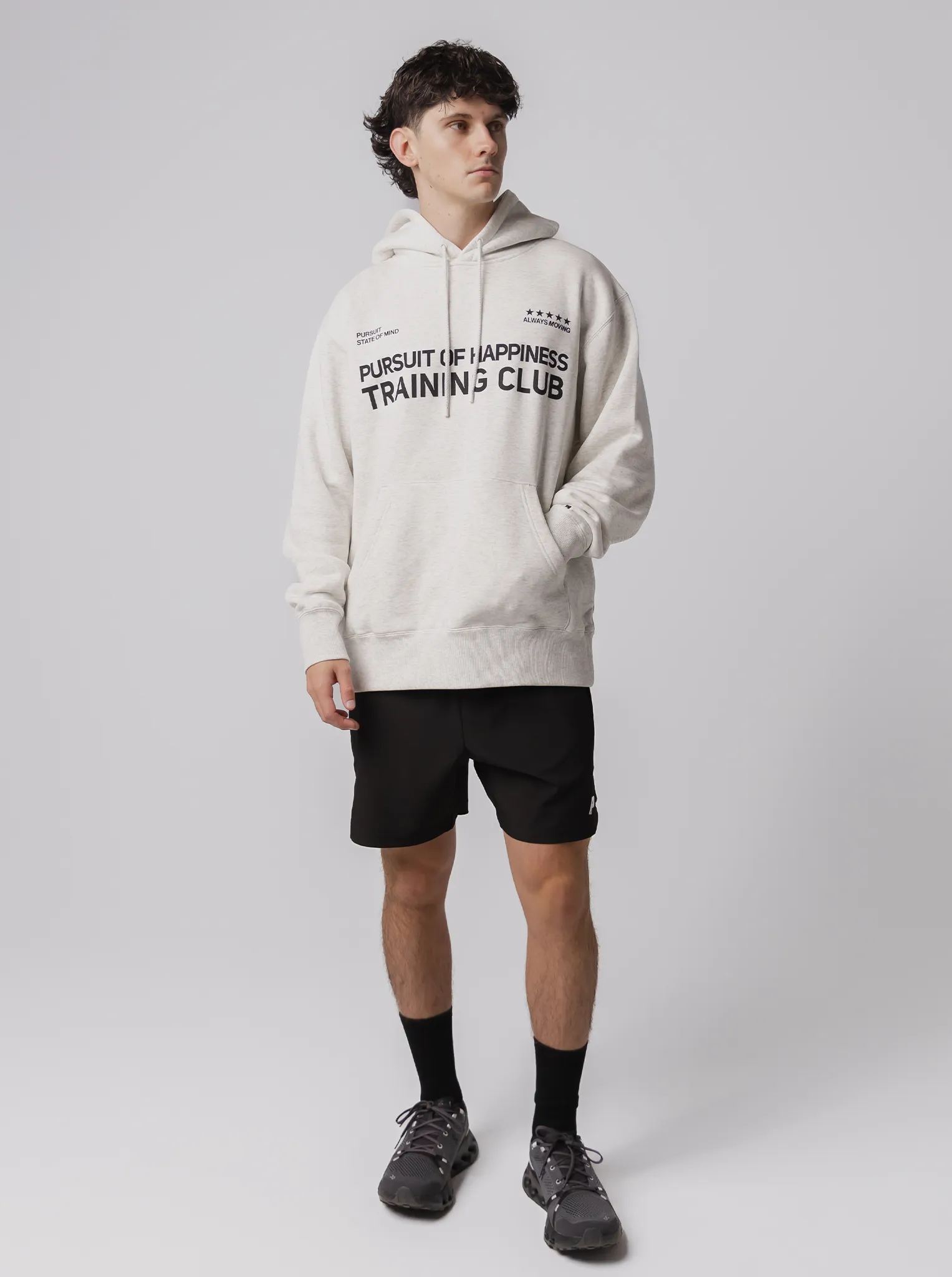 Weekend Wear Training Club Heavyweight Pullover In Heather Grey
