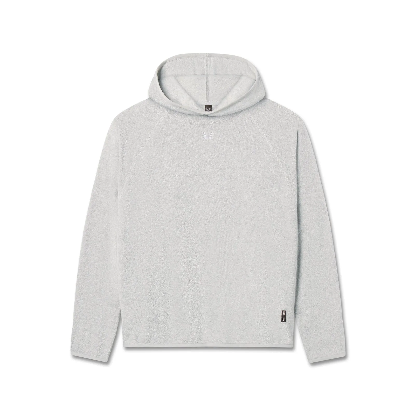 1054. Towel Terry Reversible Hoodie - Heather Grey Thermal Lining Urban Utility