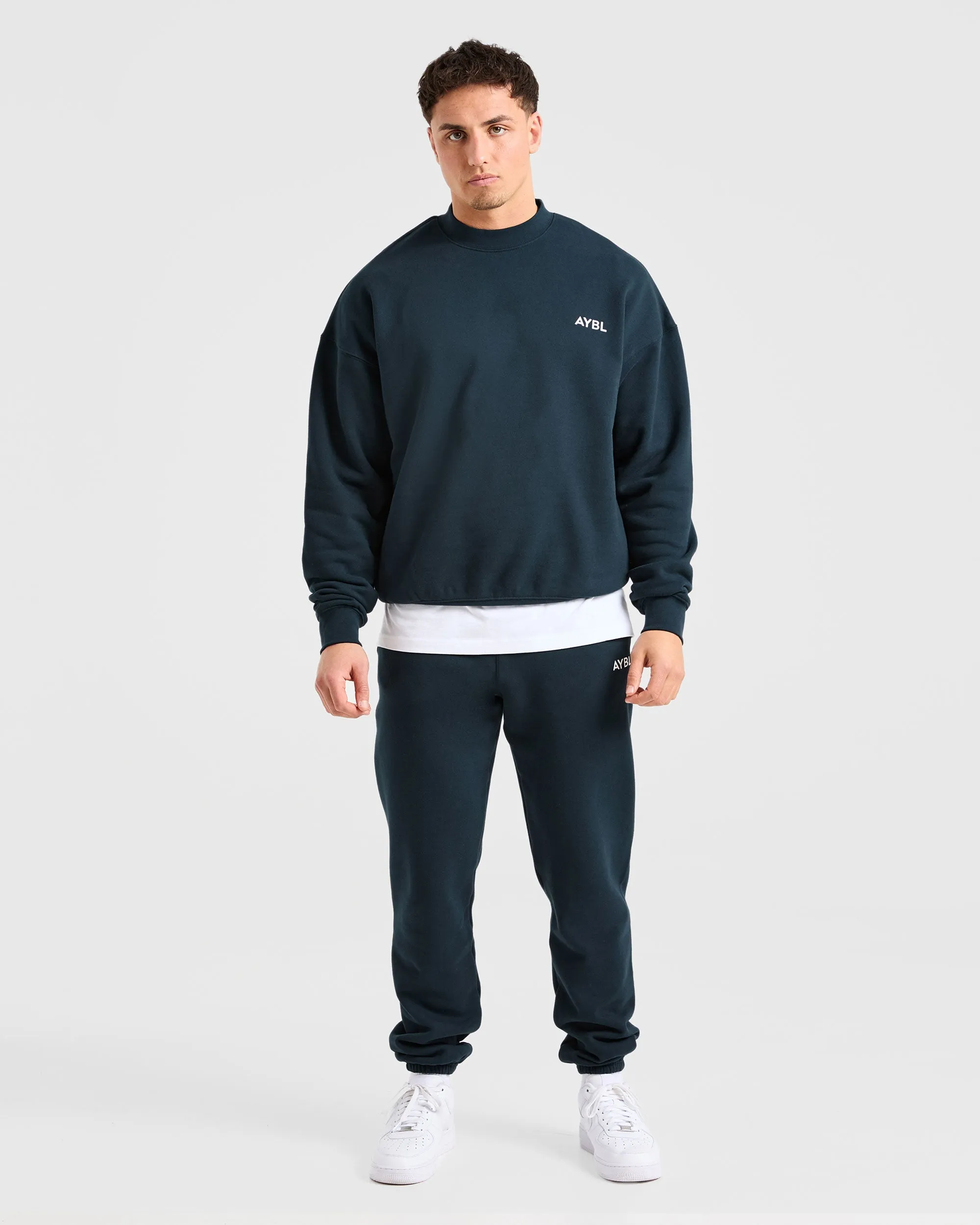Essential Oversized Sweater - Navy Oversized Cut