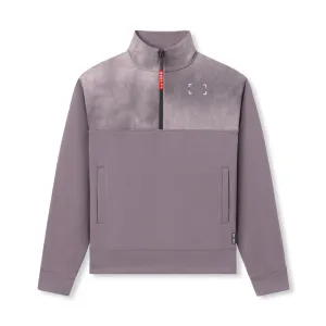 0903. Tech-Terry? Paneled Quarter Zip - Moonscape "Wave Dye" ethnic style