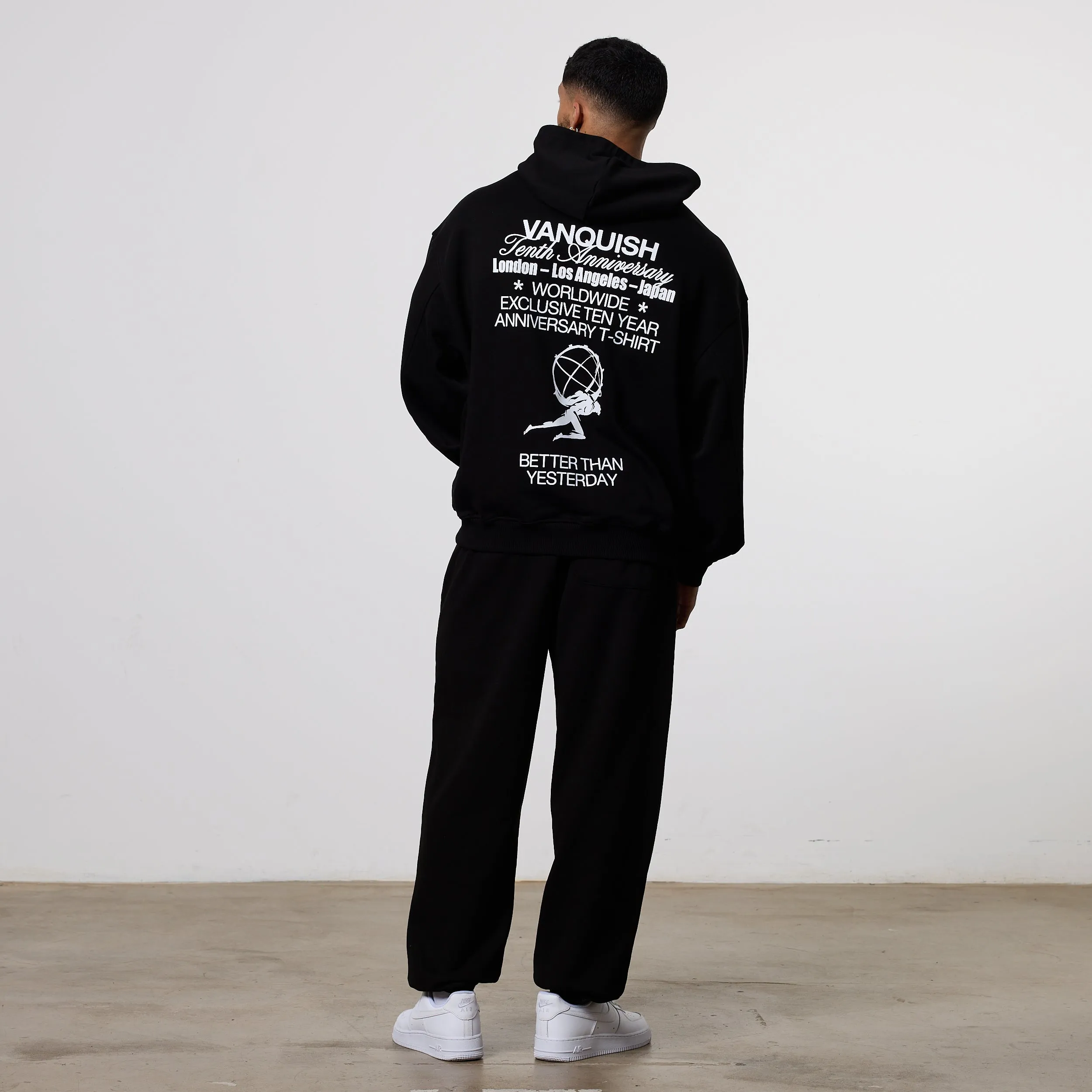Water Resistant Vanquish TSP Anniversary Black Oversized Hoodie