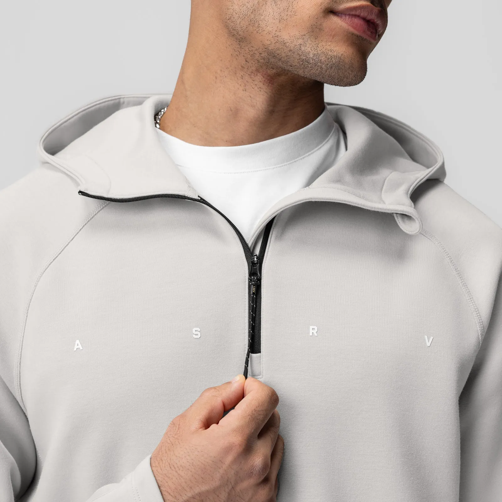 Wildebeest like Weekend Casual 1023. Dri-Core? Zip Hoodie - Light Grey