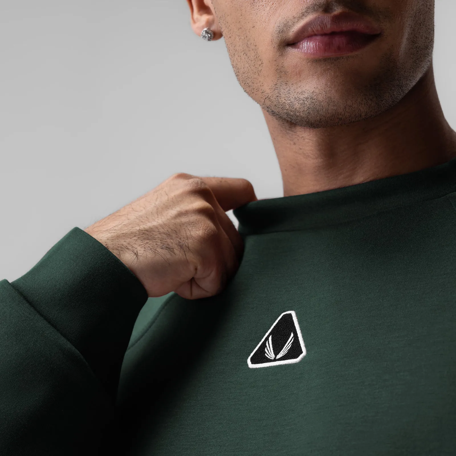 Wellness wear 1020. Dri-Core? Oversized Crewneck - Forest Green