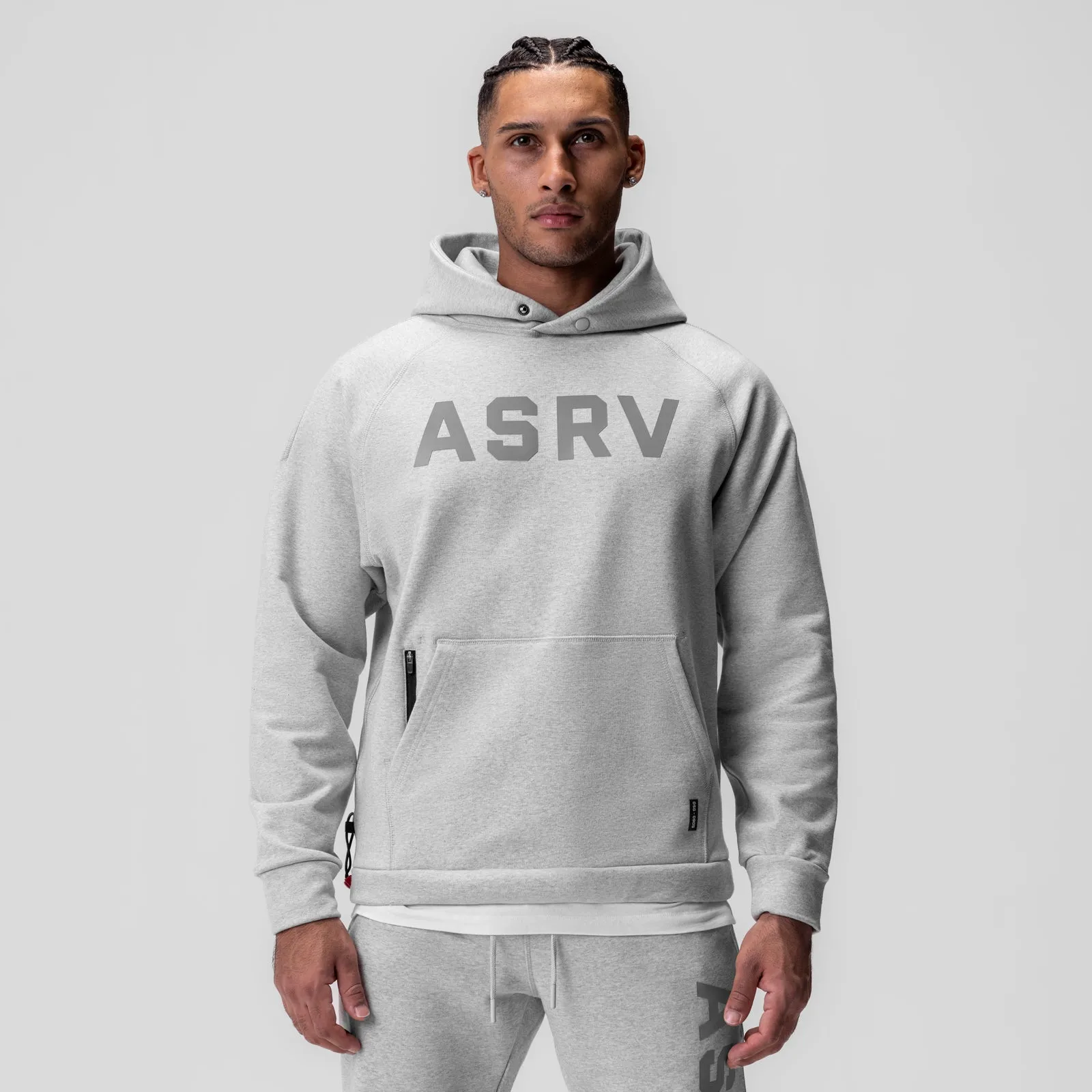 Ventilated Panels 0905. Tech-Terry? Weather-Ready Training Hoodie - Heather Grey "ASRV"