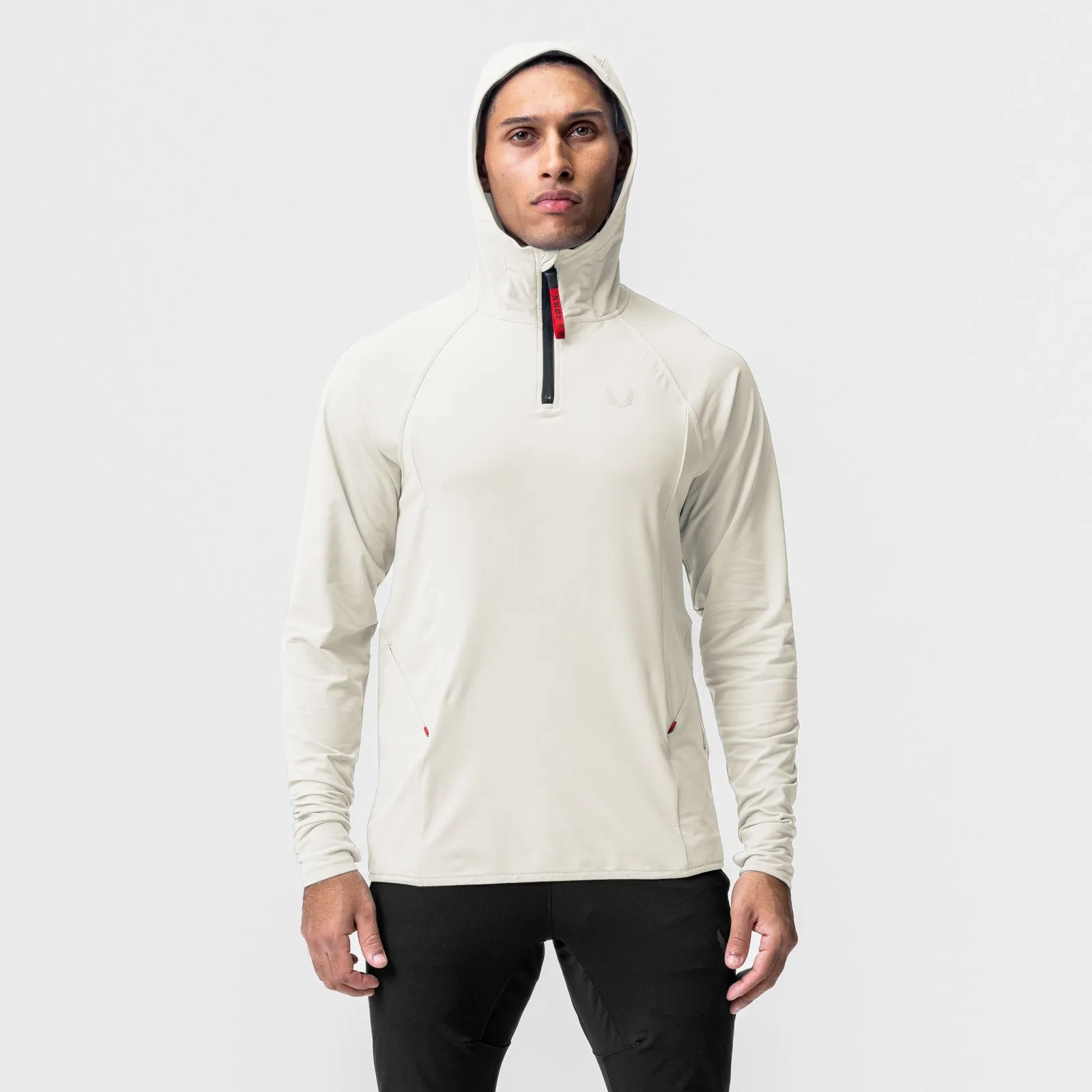 Reinforced Elbow Patches 0682. Training Hoodie - Ivory Cream