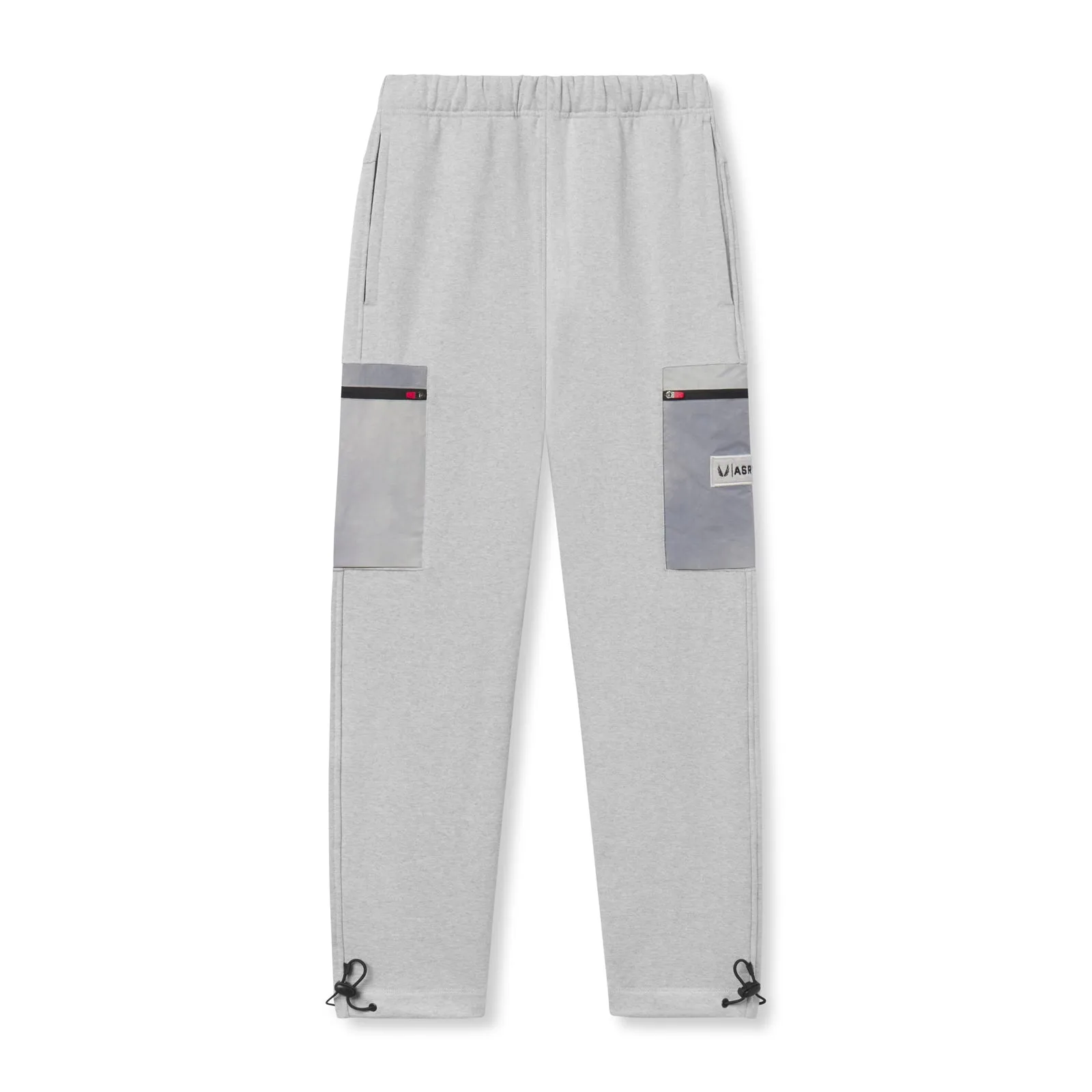 0914. Tech-Terry? Paneled Cinch Cargo Jogger - Heather Grey/Wave-dye Flexible Fabric