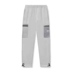 0914. Tech-Terry? Paneled Cinch Cargo Jogger - Heather Grey/Wave-dye Flexible Fabric