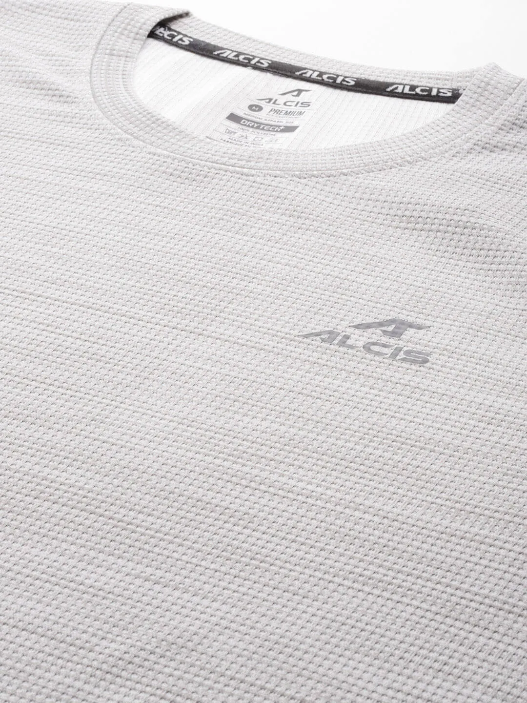 Serene Ease late night Alcis Men Typography Printed Dry Tech Slim Fit Sports T-shirt