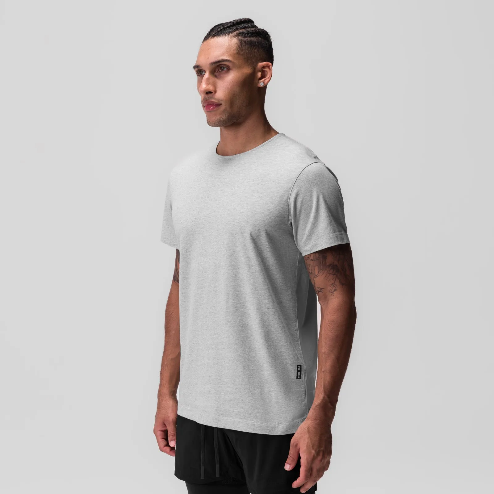 Modern Casual Best Seller 0846. CottonPlus? Standard Mesh Back Tee - Heather Grey