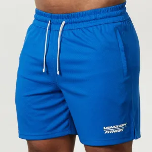 compression support petite size Vanquish Speed Cobalt Blue Mesh Shorts