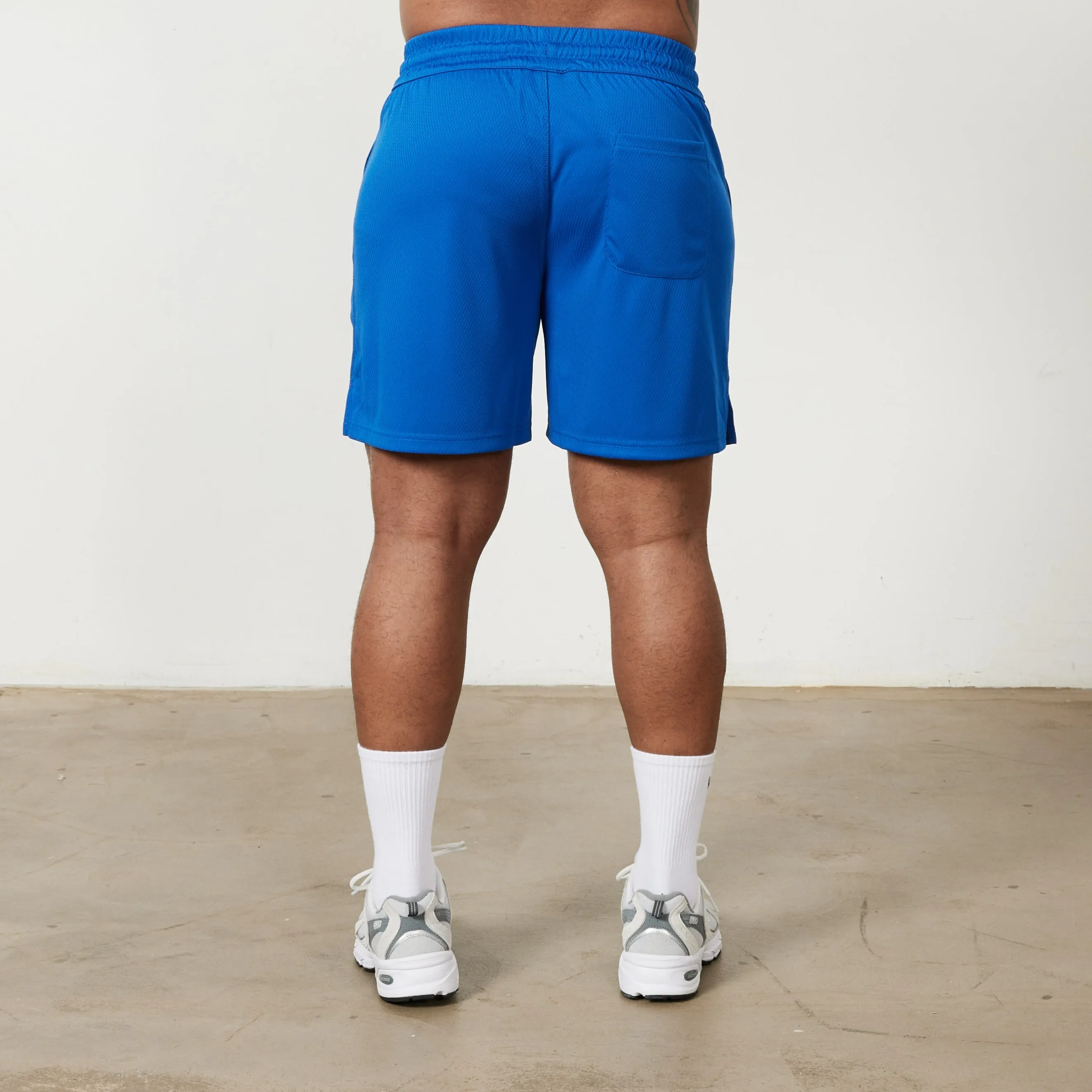 Vanquish Speed Cobalt Blue Mesh Shorts Dance wear Reinforced Hemlines