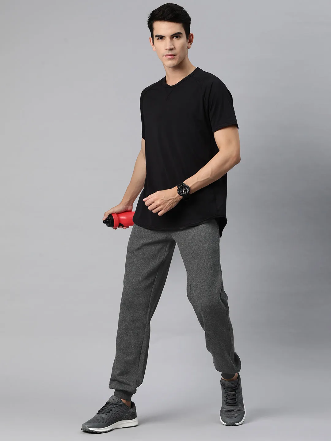 UV Protection Adjustable drawstring Alcis Men Solid Regular Dry Fit Joggers