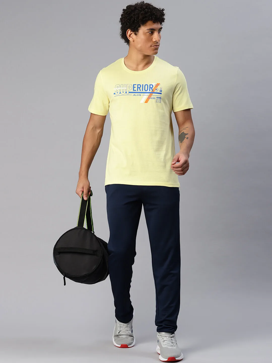 HighCollar Style Alcis Men Typography Printed T-shirt