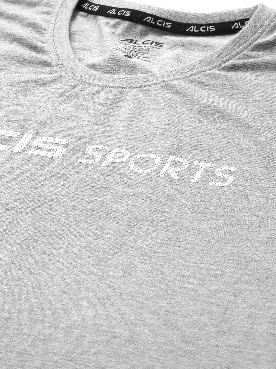 Alcis Men Typography Printed Anti Static Slim Fit Sports T-shirt WrinkleResistantCloth Placket Closure