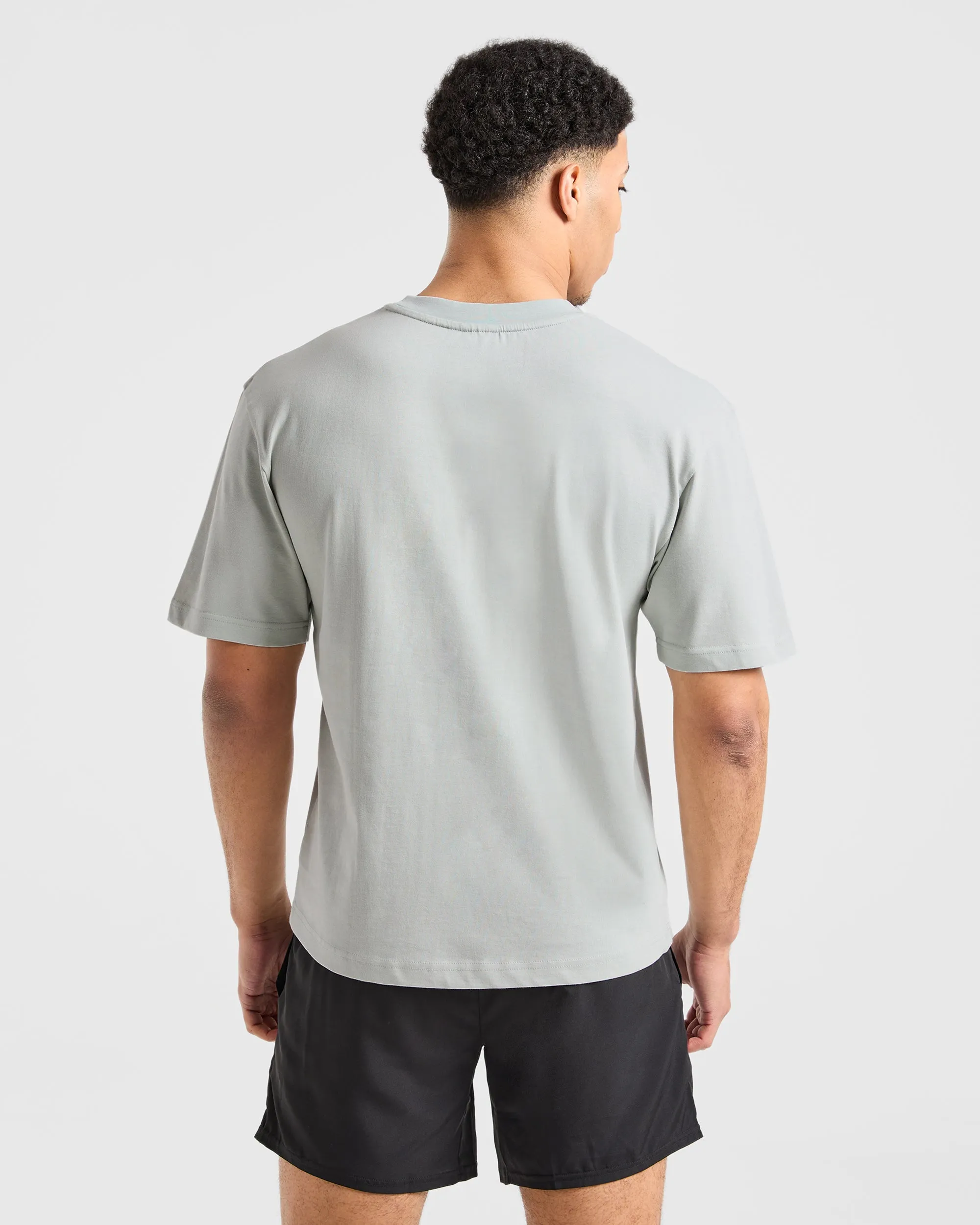 Classic T Shirt - Ice Grey Pilling Resistant Finish elastic waistband