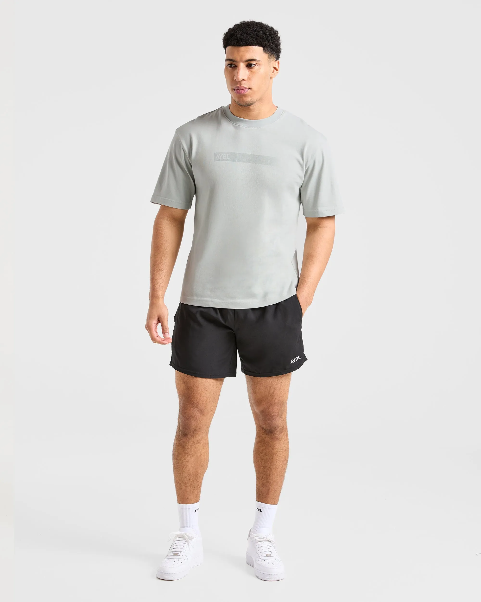 Office Casual Classic T Shirt - Ice Grey