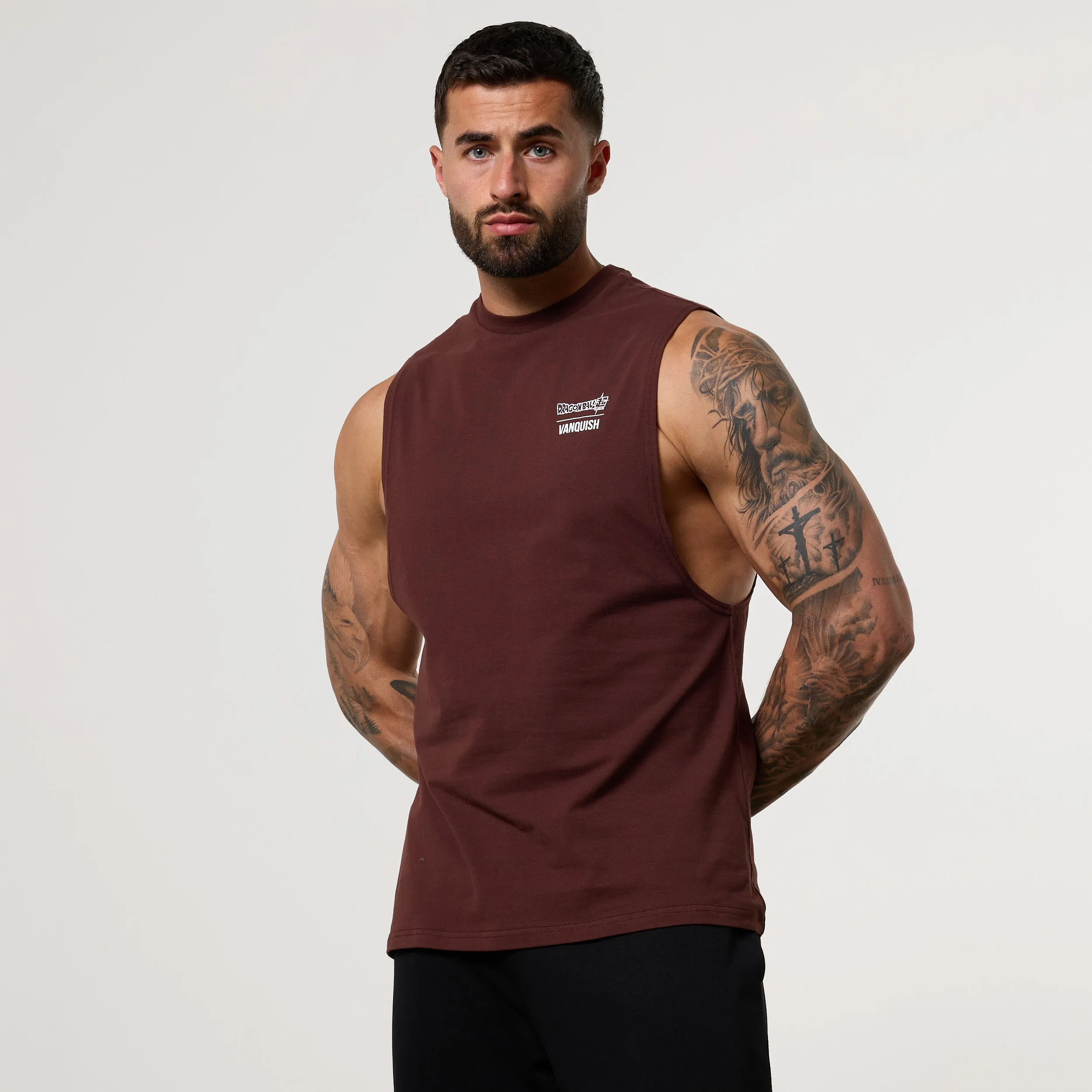 Vanquish DBS Trunks Brown Sleeveless T-Shirt City Casual