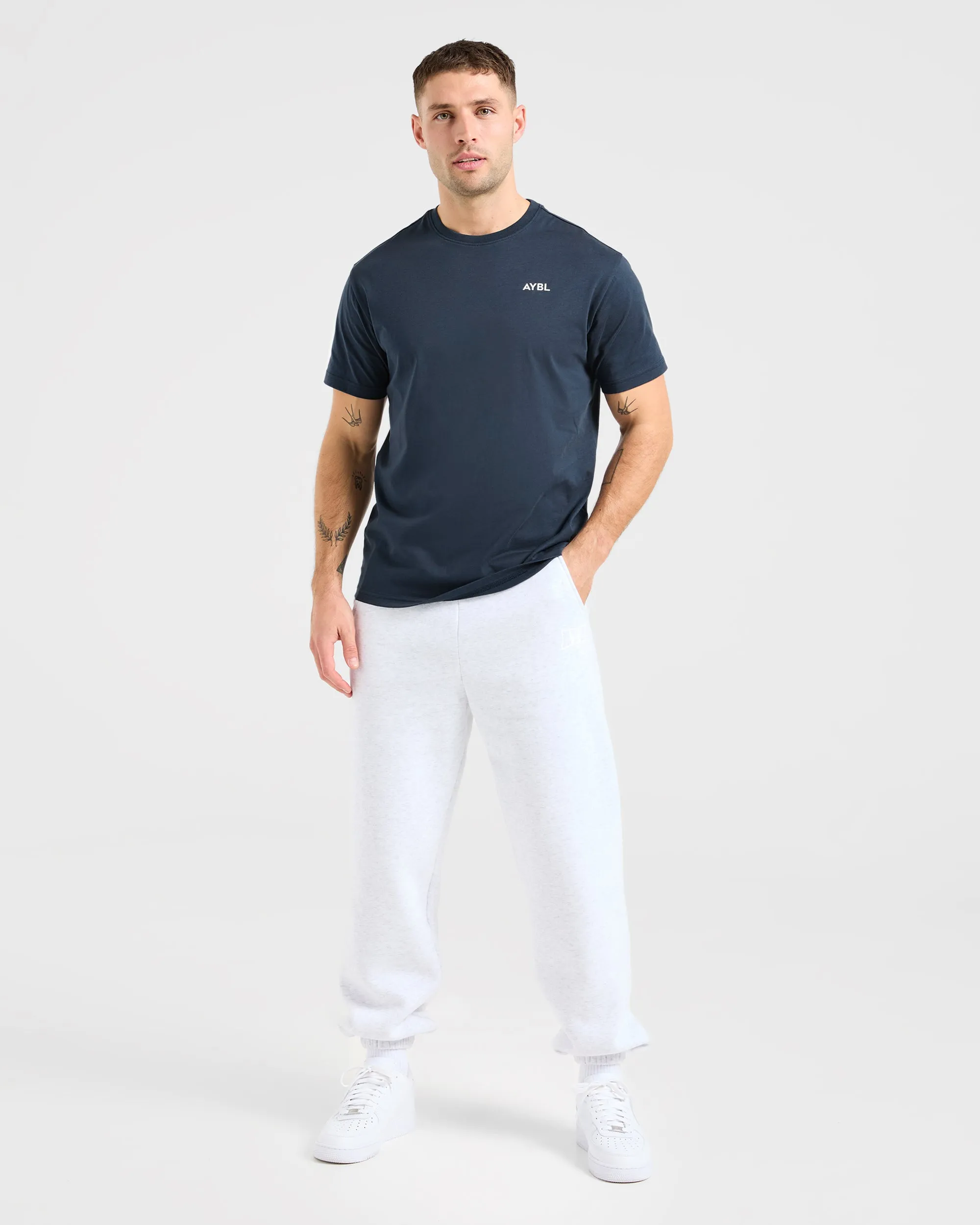 mix and match StretchFabric Essential T Shirt - Navy Blue