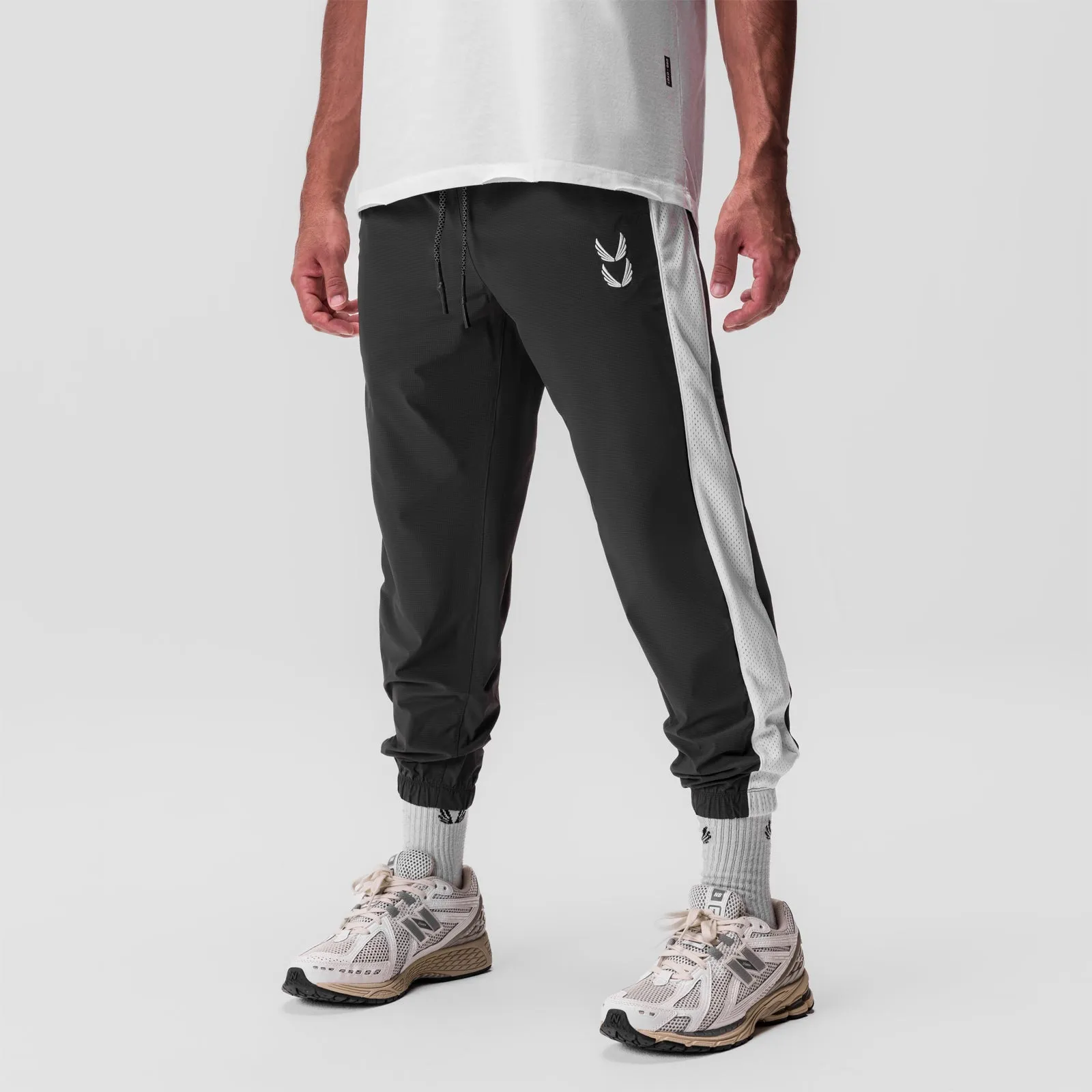 Anti Pilling Finish Fade Resistant Dye 0796. Ripstop Oversized Track Pant - Space Grey