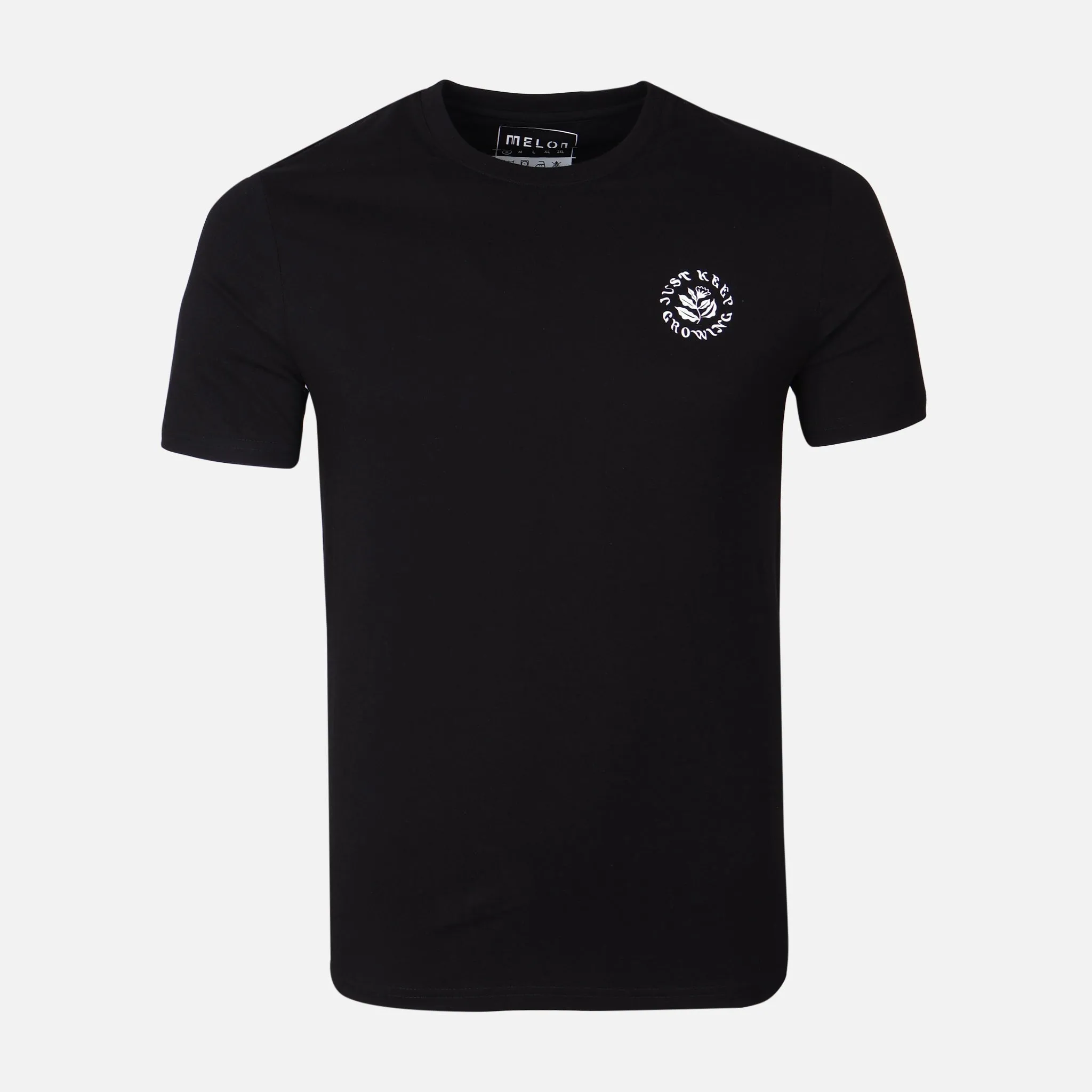 MEN T-SHIRT ROUND NECK REGULAR FIT DurableReinforcedElbow Moon Beam