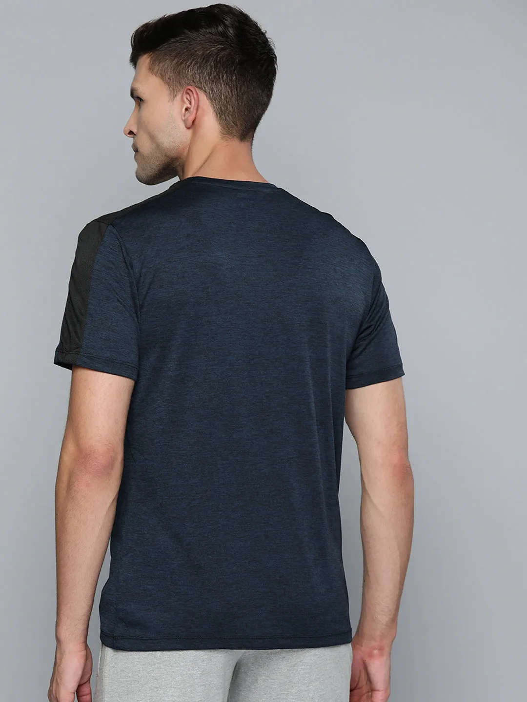 NoSlipWaistband Alcis Men Navy Blue T-shirt