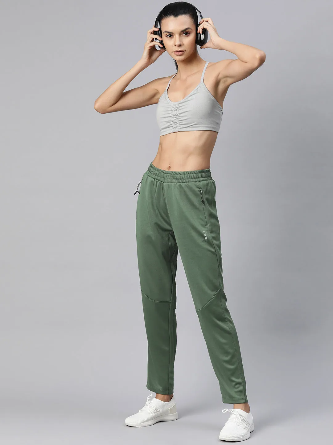 Alcis Women Slim Fit Hyper Hue Performance Reflective Track Pants slim fit