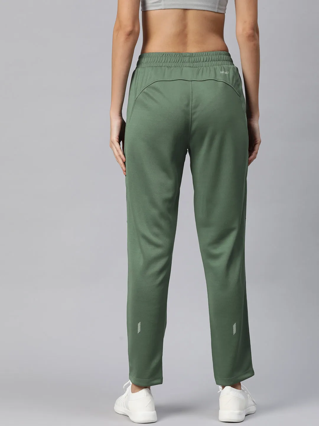 WrinkleResistantMaterial Alcis Women Slim Fit Hyper Hue Performance Reflective Track Pants