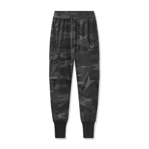 Compact Storage 0825. Tetra-Lite? Cargo High Rib Jogger - Black Camo "Reflective"