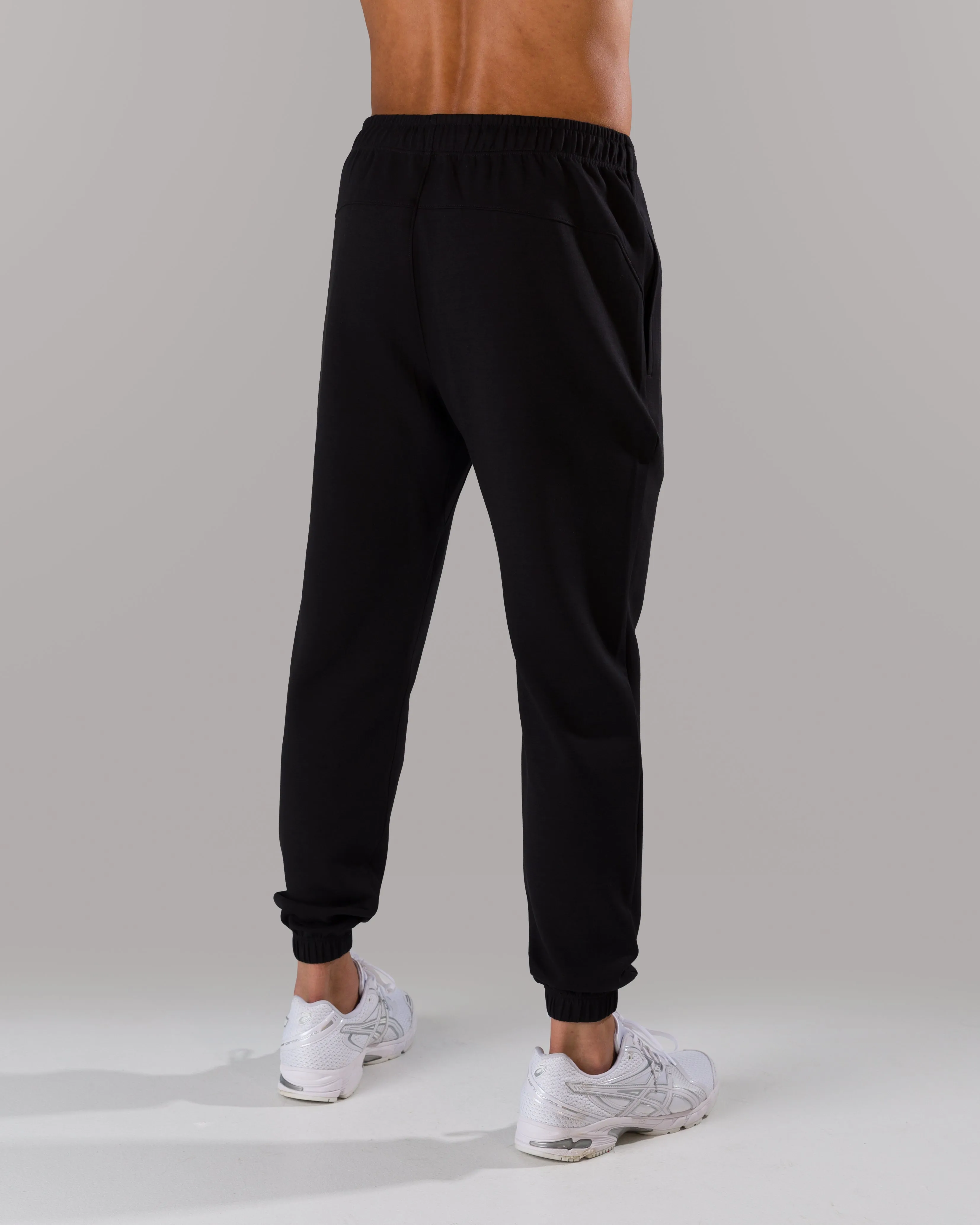 Vantage Jogger - Black Side zipper Casual Style