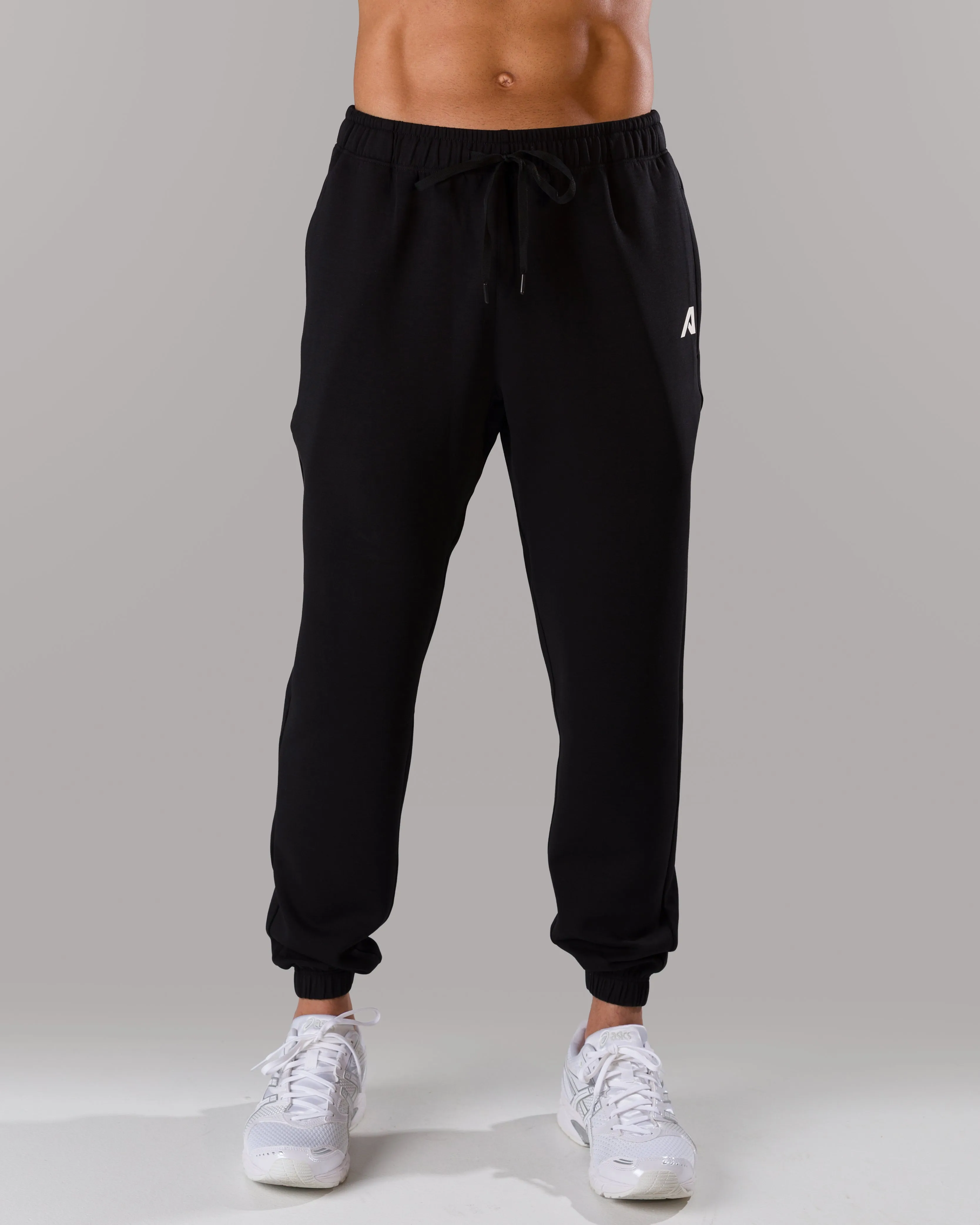 Vantage Jogger - Black Neutral Tone Anti Pilling Fabric