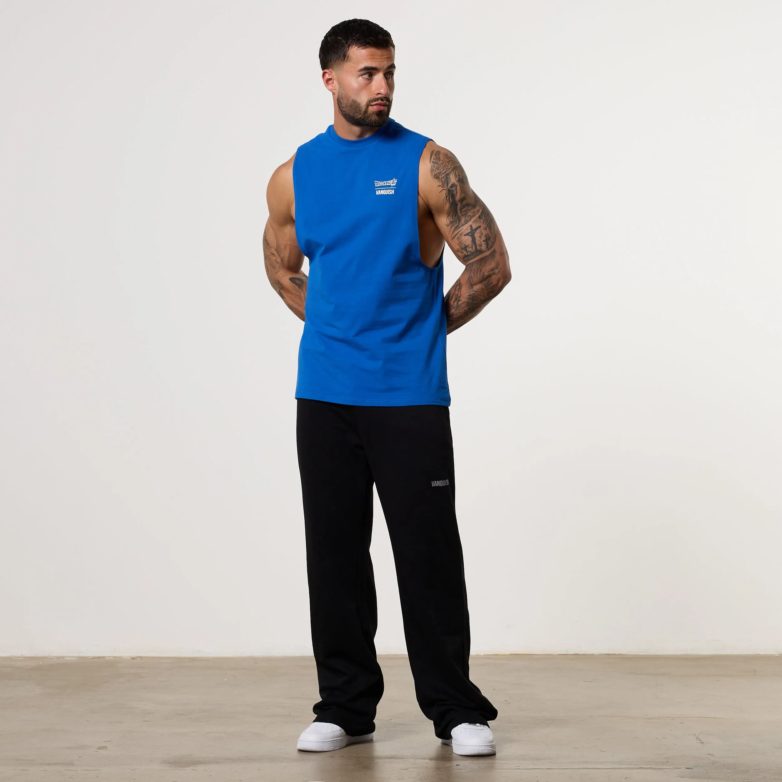 Vanquish DBS Vegeta Blue Sleeveless T-Shirt Weekend Outfit Travel Outfit
