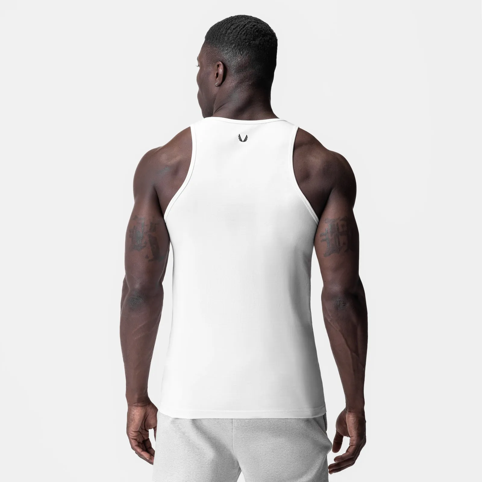 Yarn Dyed Colorfastness 0924. Supima? Essential Slim Tank - White