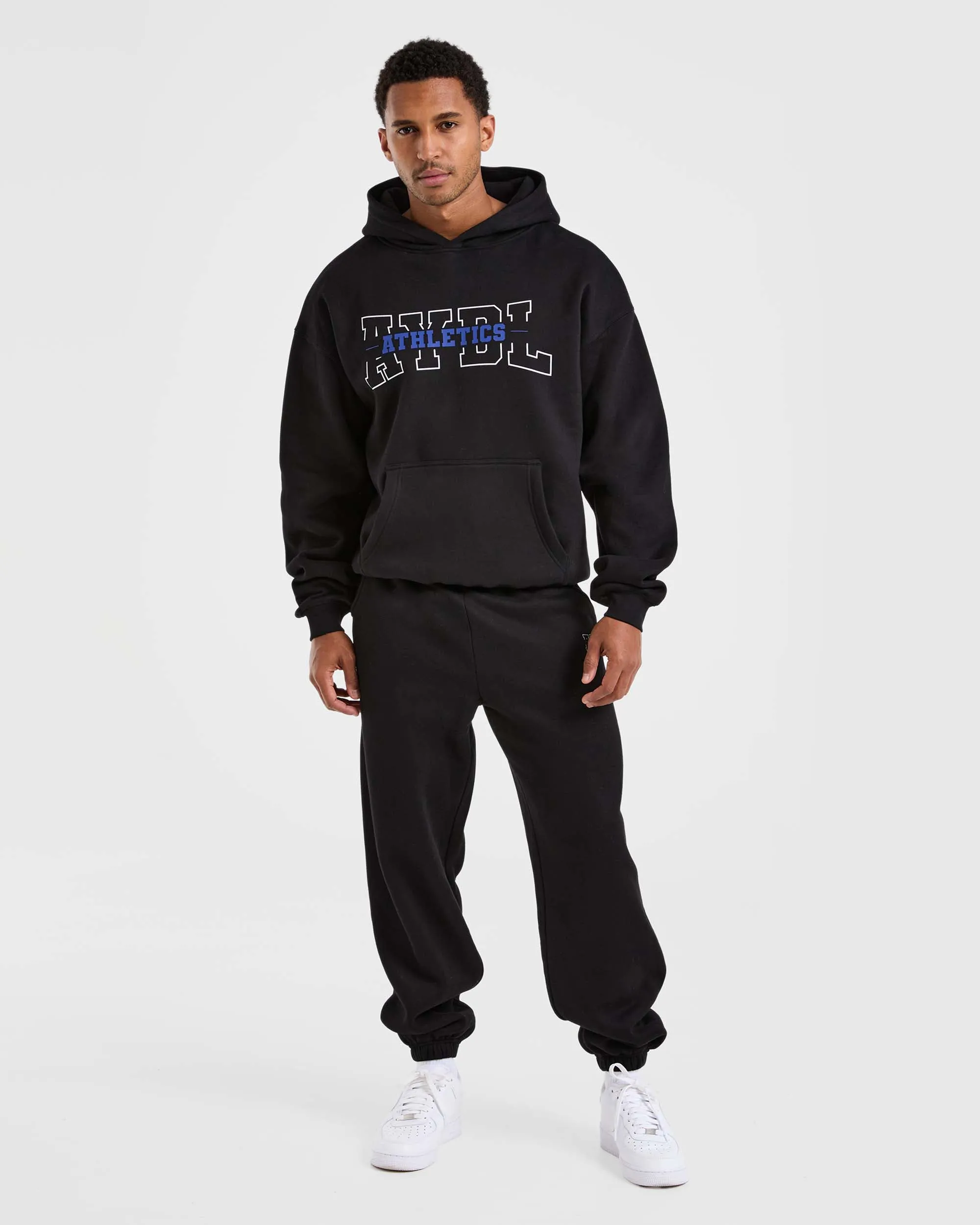 Athletics Oversized Joggers - Black Tapered ankle ThermalRegulation