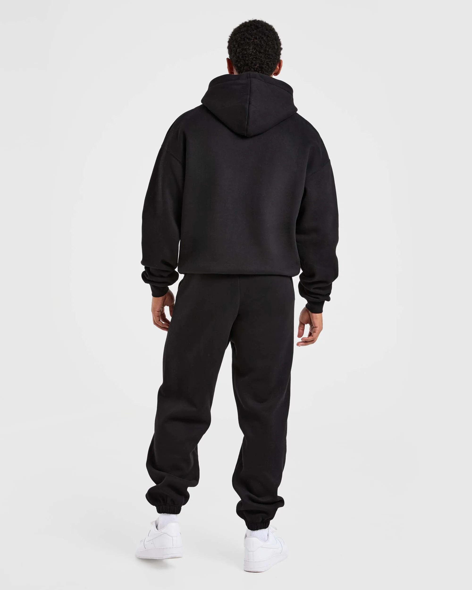 Anti Chafe Lining Athletics Oversized Joggers - Black