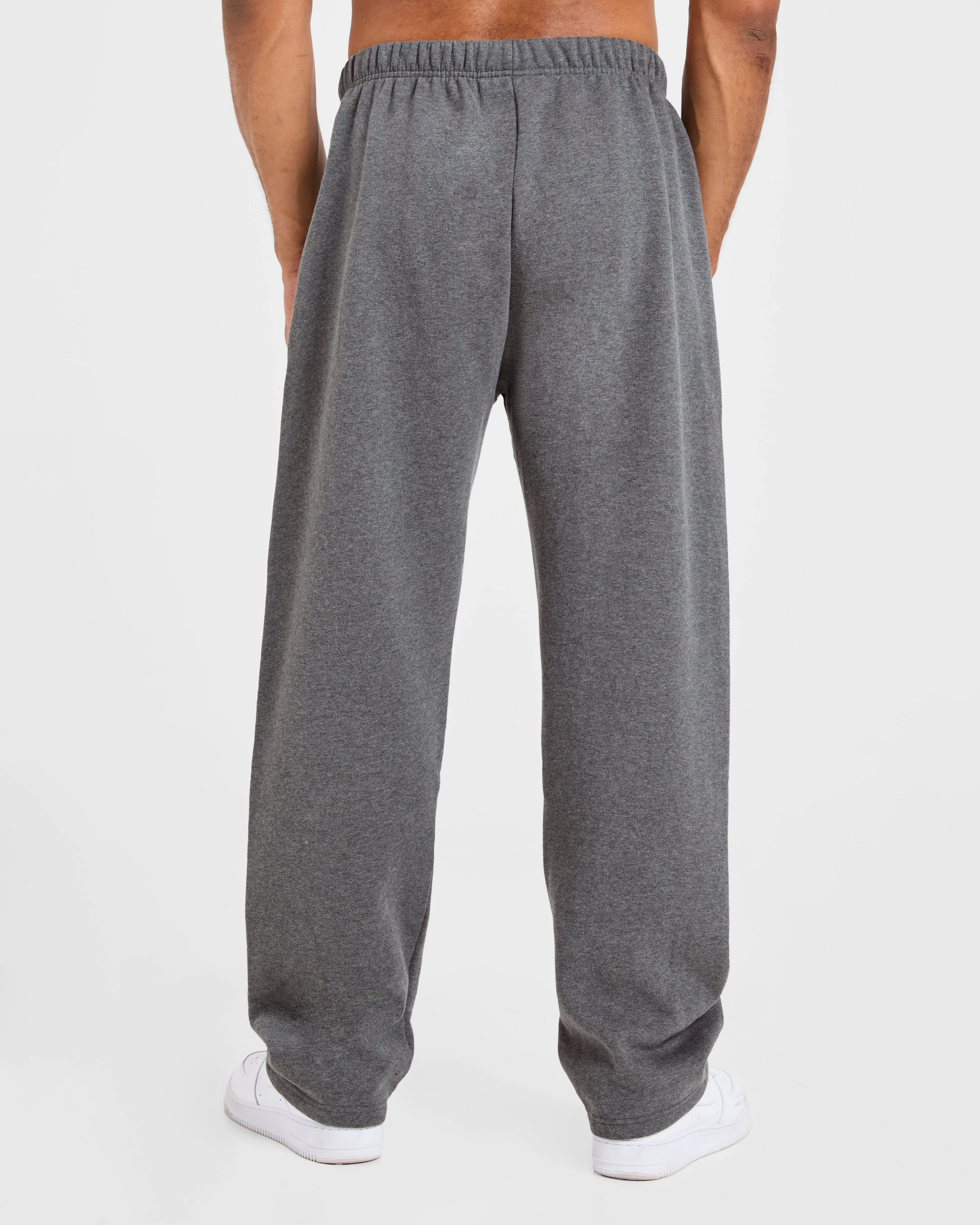 Essential Oversized Straight Leg Joggers - Charcoal No Irritation Seams Anti Snag Threading