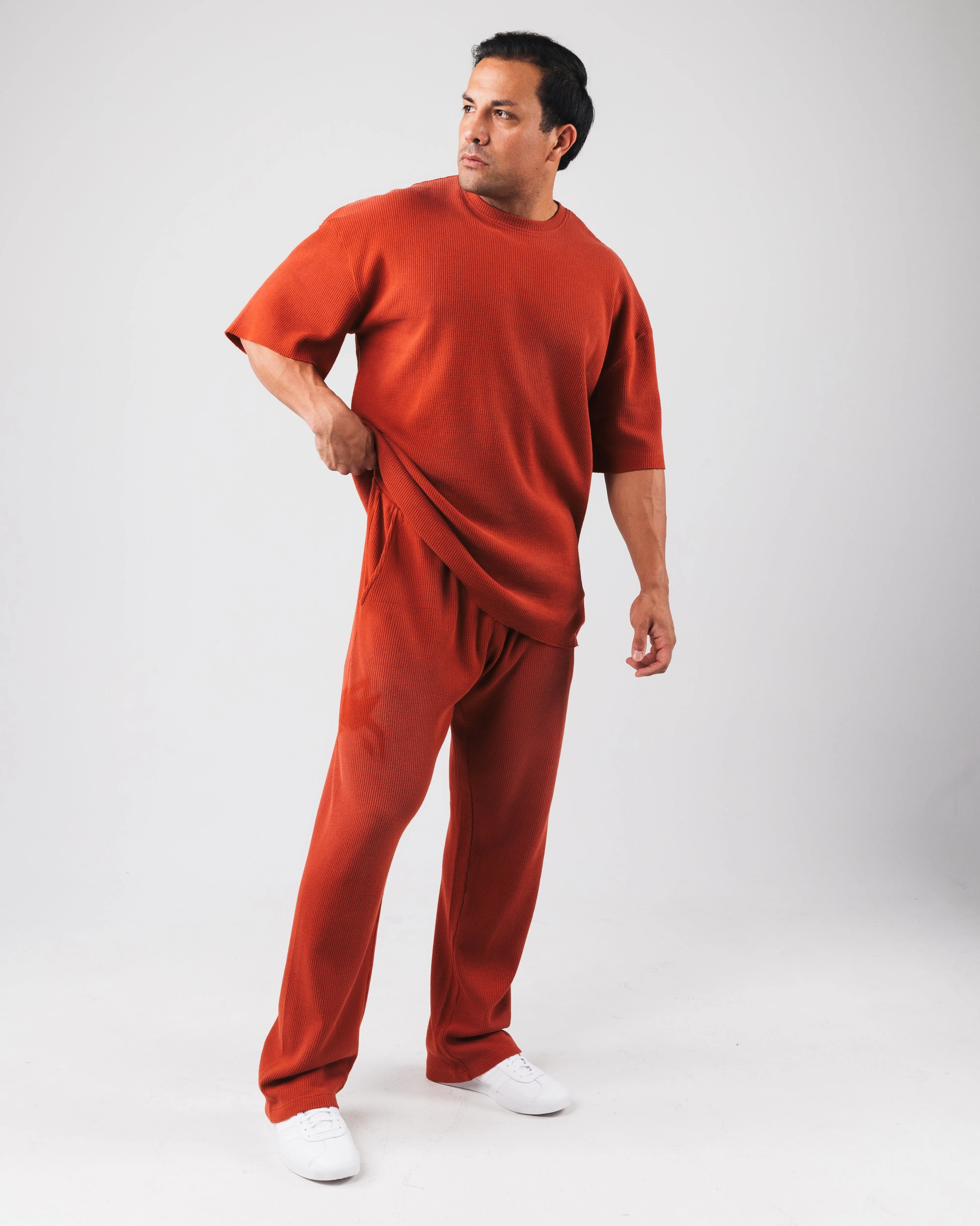 Sunfade Bum Pant - Rust ReinforcedHemline Modern Design