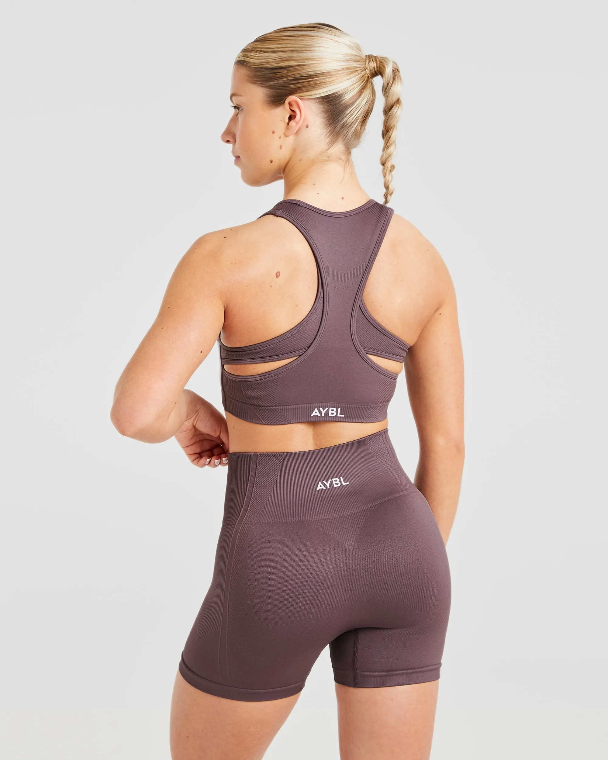Secure Band Balance V3 Seamless Sports Bra - Coffee Bean