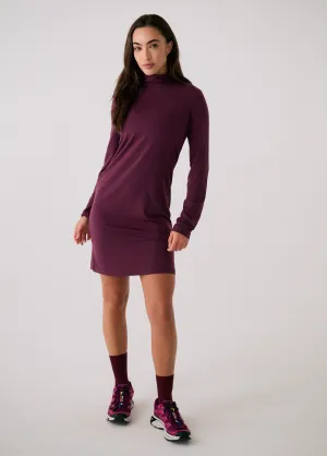 Dynamic Turtleneck Dress Cozy Wrap