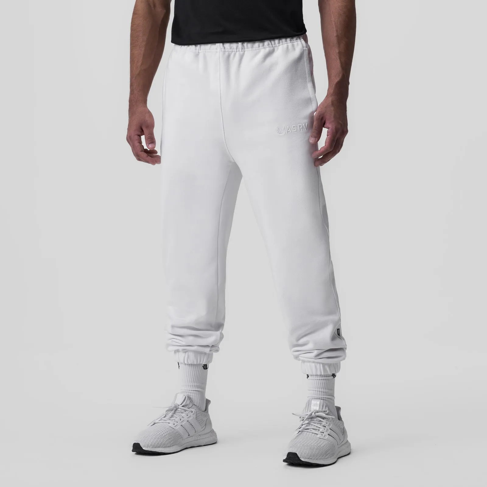 Easy Travel Windproof coating 0655. Tech-Terry? Oversized Sweats - White