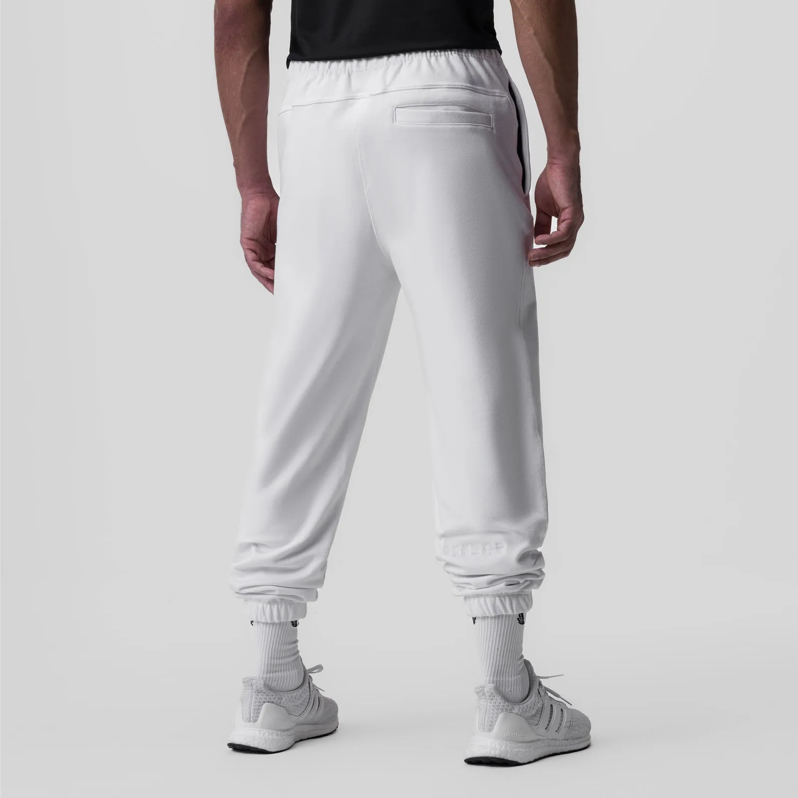 OrganicCottonBlend Non Binding Cuffs 0655. Tech-Terry? Oversized Sweats - White
