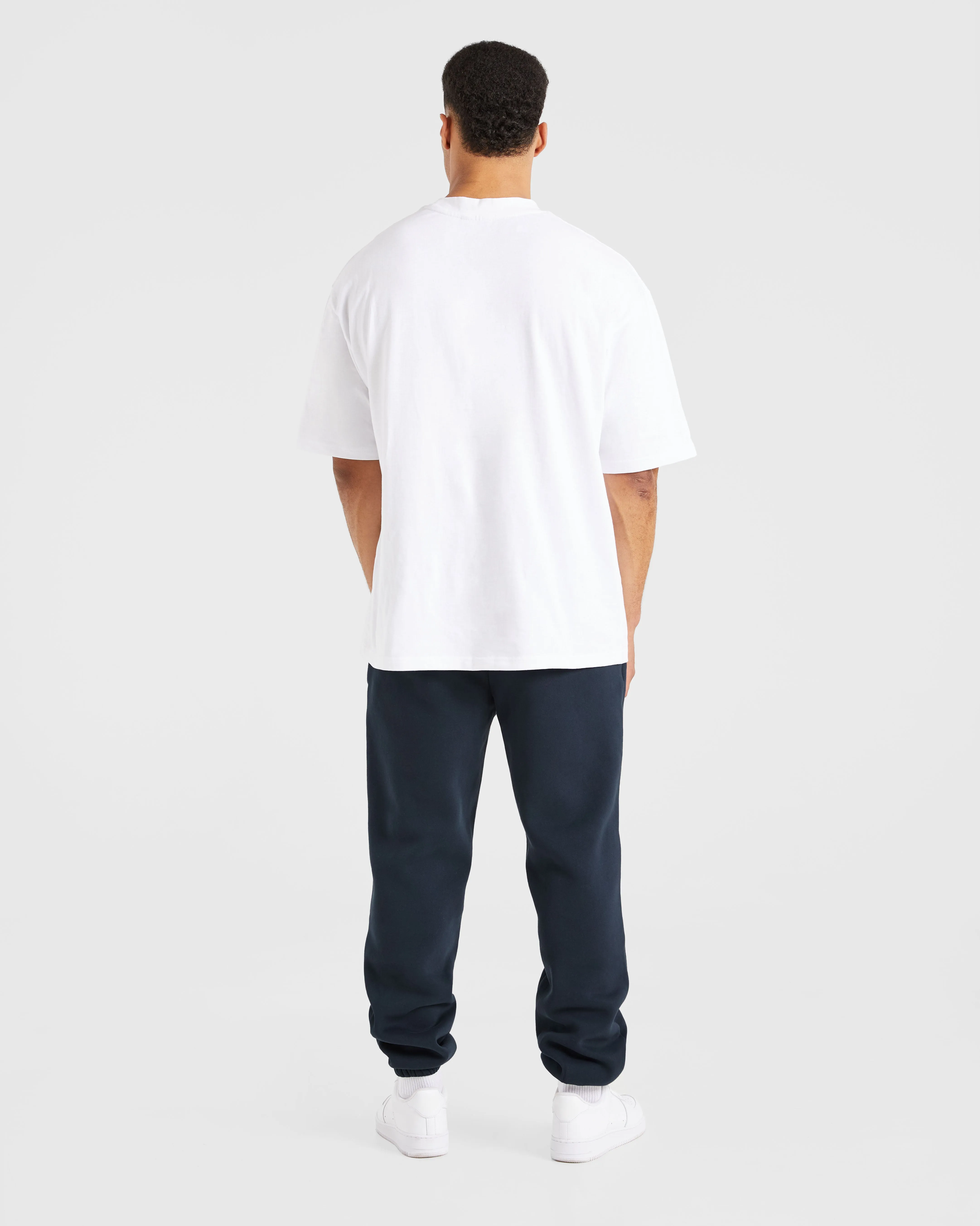 Etched Joggers - Navy Anti Snag Fabric Modern Design