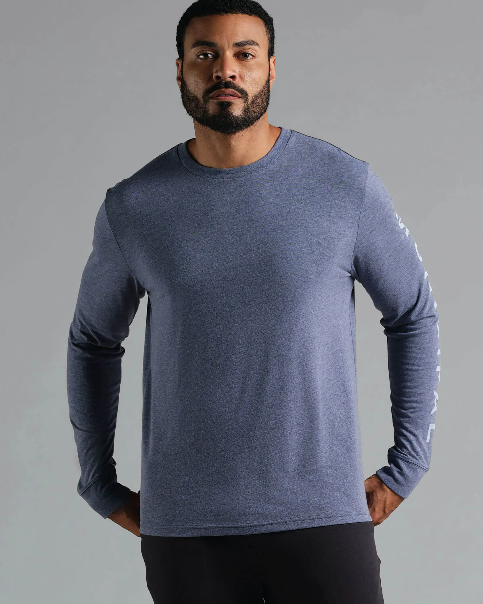 Ethical Mode Ventilated Back Panel Armband SuperBlend LS T-Shirt