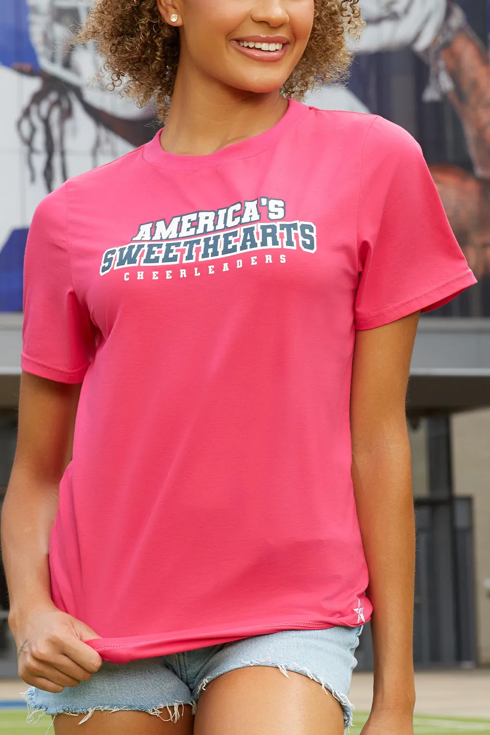 America's Sweethearts Tee in Pink OdorResistant Material