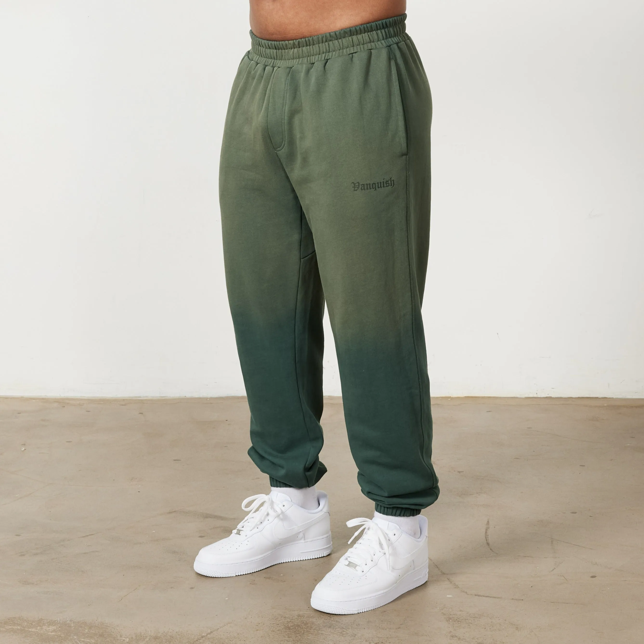 UVProtection Vanquish Sun-faded Green Oversized Sweatpants
