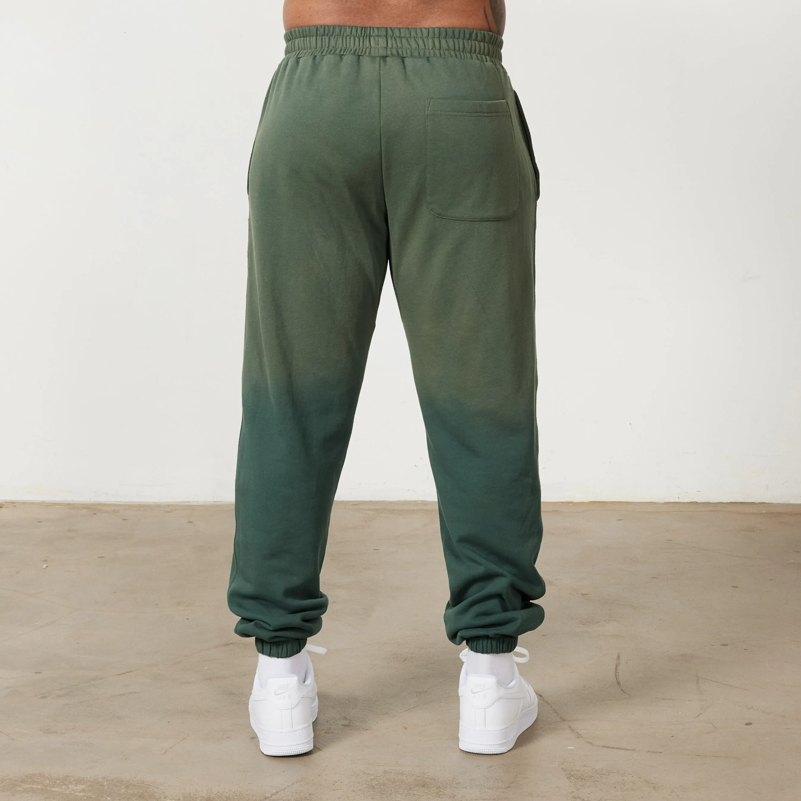 WaterRepellent Vanquish Sun-faded Green Oversized Sweatpants
