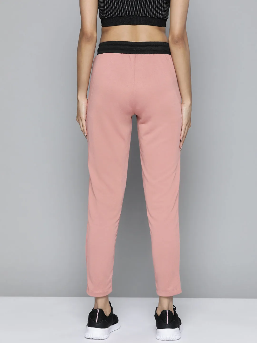 Odor control Smart Motion Women Dusty Pink Solid Slim Fit Gym Joggers