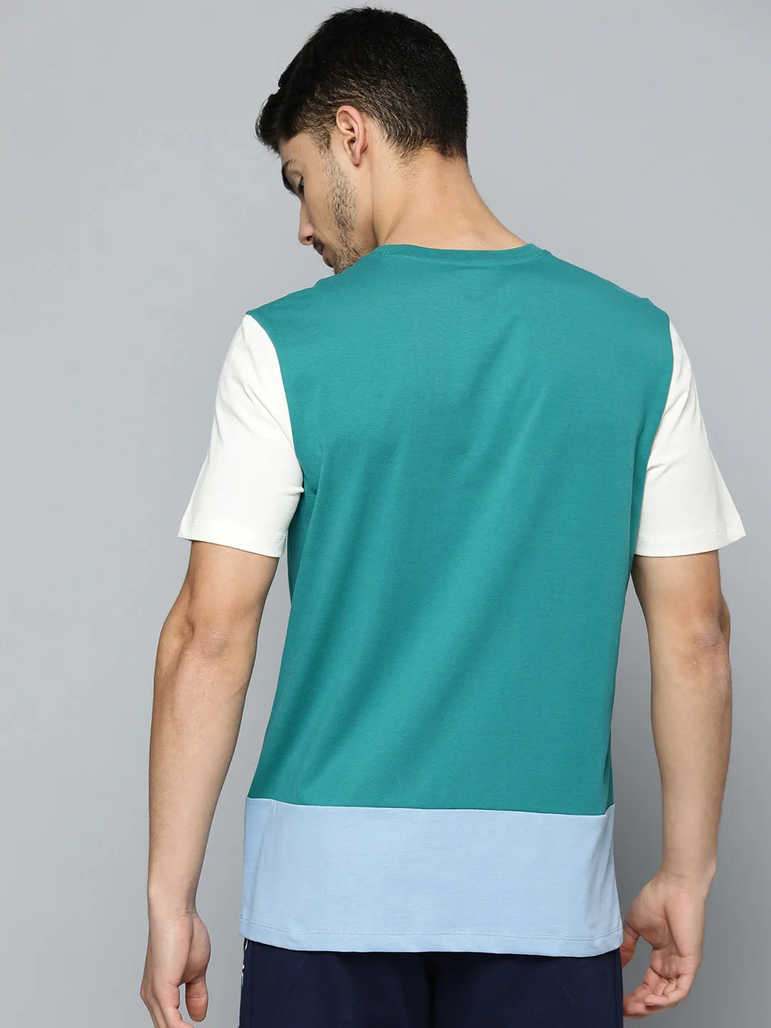 Rush Mode LowBulkFabric Alcis Men Colourblocked Anti Static Slim Fit Sports T-shirt