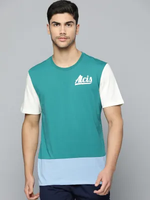 DurableStitching Alcis Men Colourblocked Anti Static Slim Fit Sports T-shirt