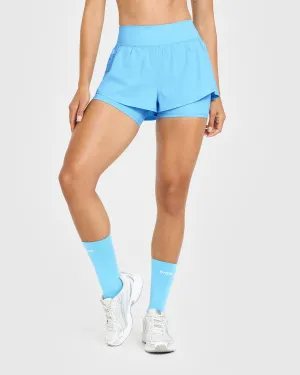Unified Double Layer Shorts 5" | Arctic Blue Everyday Essentials Mood Wear Semi-formal